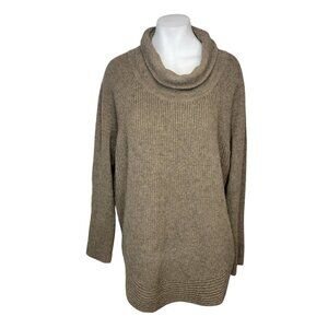 Vince Cashmere/Wool Zipper Side  Cowl Neck Sweater